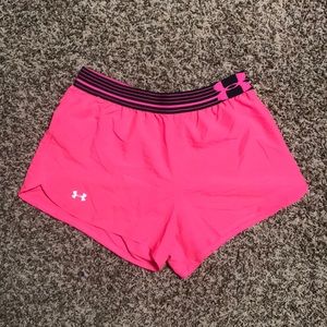Pink Under Armour shorts